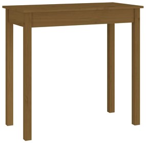 814247 vidaXL Masă consolă, maro miere, 80x40x75 cm, lemn masiv de pin