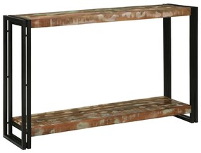 vidaXL Masă de consolă cu raft 120 x 33 x 75 cm Lemn masiv reciclat