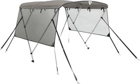 vidaXL Parasolar Bimini 3 arcuri pereți din plasă 183x(137-152)x137 cm