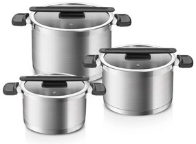 Set de vase pentru gătit 6 buc. din oțel inoxidabil Compact – Tescoma