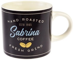 Cană gri antracit-crem din ceramică 350 ml Sabrina – Rex London