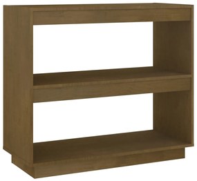 810882 vidaXL Bibliotecă, maro, 80x35x71 cm, lemn masiv de pin
