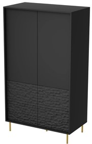 Dulap de haine Balle S1 (negru + auriu). 1092412