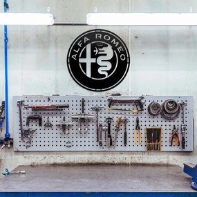 DUBLEZ | Sigla din lemn pentru perete - Alfa Romeo