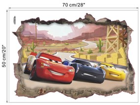 Autocolant de perete "Mașini 3" 70x50 cm
