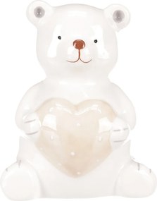 Decorațiuni de Crăciun Ursuleț cu inimă, 10 cm