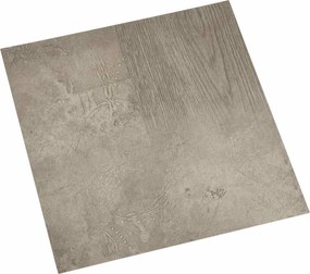 vidaXL Plăci de Pardoseală 55 pcs Gri 5,11 m² PVC
