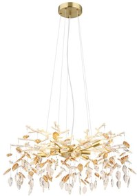 Candelabru elegant design modern Danna auriu mat/ chihlimbar