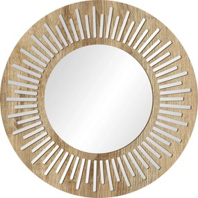 Styler Ornament oglindă 50x50 cm rotund lemn LU-12308