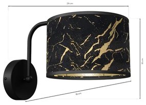 Aplică SENSO 1xE27/60W/230V negru