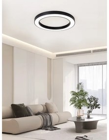 Plafonieră LED dimabilă PASTEL LED/68W/230V 95 cm negru Tuya Immax NEO 07210L + telecomandă
