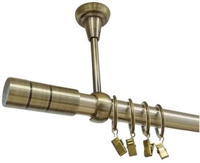 Galerie simpla tavan CYLINDRU - 25mm - aur antic (Alege marime: 320 cm)
