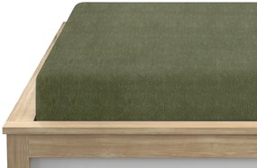 Cearsaf Cocolino microplus cu elastic GRENA 160x200 cm verde