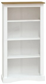 282636 vidaXL Bibliotecă 4 rafturi alb 81x29x150 cm pin mexican gama Corona