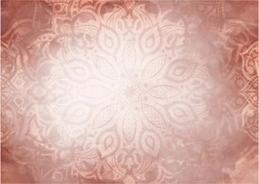 Tablou pe sticlă - Mandala roz (70x50 cm)