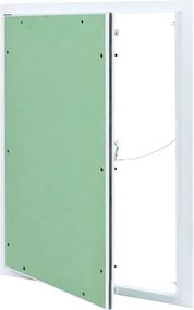 vidaXL Panou de Acces Verde și Argintiu 55 x 65 cm