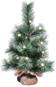 Decorațiune LED de Crăciun de exterior 15xLED/3xAA brad IP44 Solight 1V238