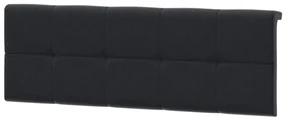 Tăblie tapițată pentru pat Tetrix 6 (negru. 1098543