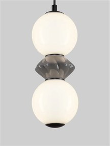 Pendul LED decorativ ceramic Gri, Alb, PALLINA