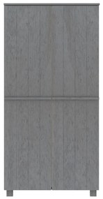 Sifonier, gri inchis, 89x50x180 cm, lemn masiv pin Morke gra, 1