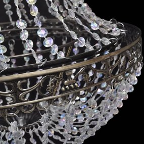 Candelabru cu pandantiv din cristal, 36,5 x 46 cm