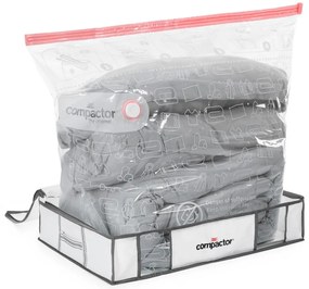 Cutie de depozitare pentru haine din material textil cu vacuum/cu pereți întăriți 65x50x15,5 cm Life – Compactor