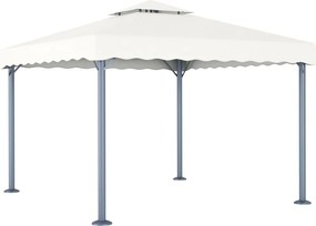 vidaXL Pavilion, crem, 300 x 300 cm, aluminiu