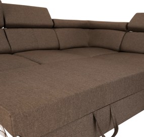 Colţar, gri-maro Taupe, SEGORIA LUX