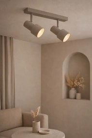 Argon 7294 - Lampă spot DOR 2xE27/15W/230V bej