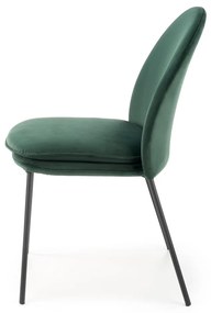 Scaun K443 Velvet Verde – l50 x A58 x H84 cm