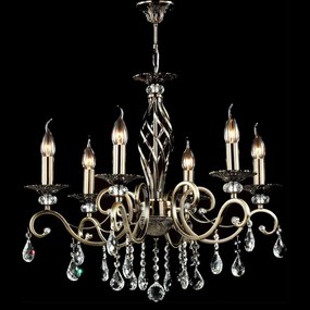Candelabru elegant design clasic cu 6 brate Grace bronz MYRC247-PL-06-R