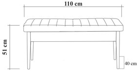 Bancă Nidupo 1 (Nuc + piatră) . 1092775