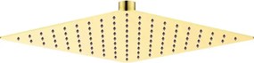 Palarie de dus Deante Cascada 25x25 cm auriu