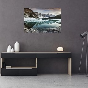 Tablou - lacul iarna (90x60 cm)