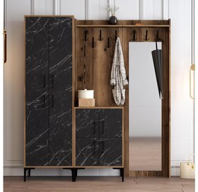 Mobilier hol Betina ABC (Nuc + Negru). 1089019