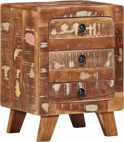 vidaXL Noptiera 37x32x50 cm lemn masiv recuperat