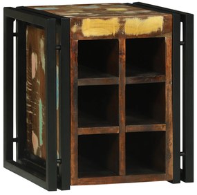 vidaXL Raft vin 34.5x35x39 cm din lemn reciclat