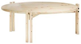 Măsuță de cafea în culoare naturală rotundă din lemn masiv de pin ø 80 cm Sticks – Karup Design