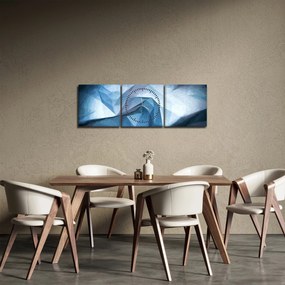 Tablou cu abstracție (cu ceas) (90x30 cm)