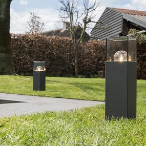 Lampă de podea exterioară industrială inteligentă antracit 30 cm cu Wi-Fi P45 - Denmark