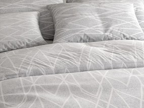 Lenjerie de pat din bumbac Renforce GRAY STRIPES gri Dimensiune lenjerie de pat: 70 x 90 cm | 140 x 200 cm