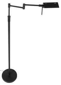 Lampa de podea de design neagră incluzând LED cu dimmer tactil - Notia