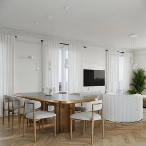 Lustră pe cablu Sollux SL.1710 HALO 3xG9/8W/230V d. 25 cm alb