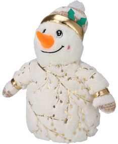 Figurina de pluș de Crăciun, om de zăpadă, 38 cm