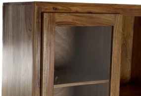 Vitrina maro, din lemn de acacia, Sienna