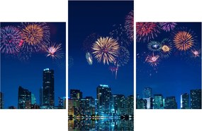 Tablou - Artificii in Miami (90x60 cm)