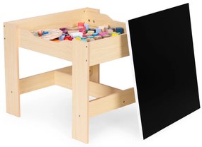 Mobilier pentru copii set masă 2 scaune cu tablă de cretă