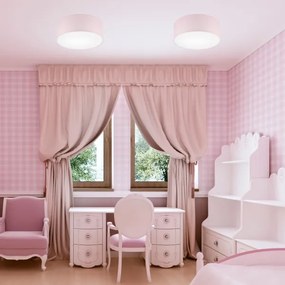 Plafonieră SIRJA PASTEL 1xE27/60W/230V d. 35 cm roz