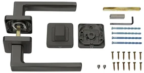 Fitinguri Zamak Bolzano - rozeta WC, neagra