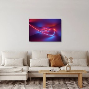Tablou pe sticlă cu abstracție modernă (70x50 cm)